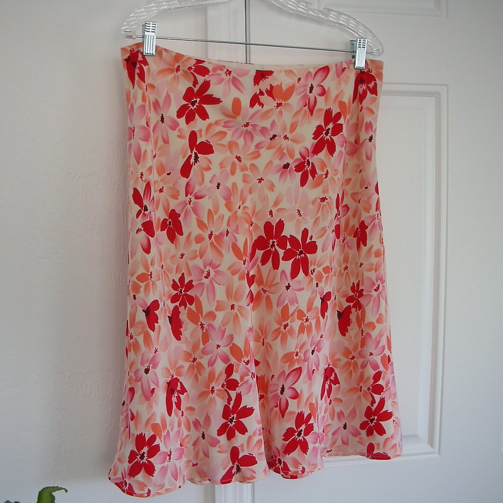 Ann Taylor Loft Silk Skirt
